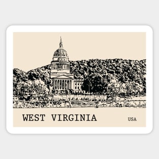 West Virginia State USA Sticker